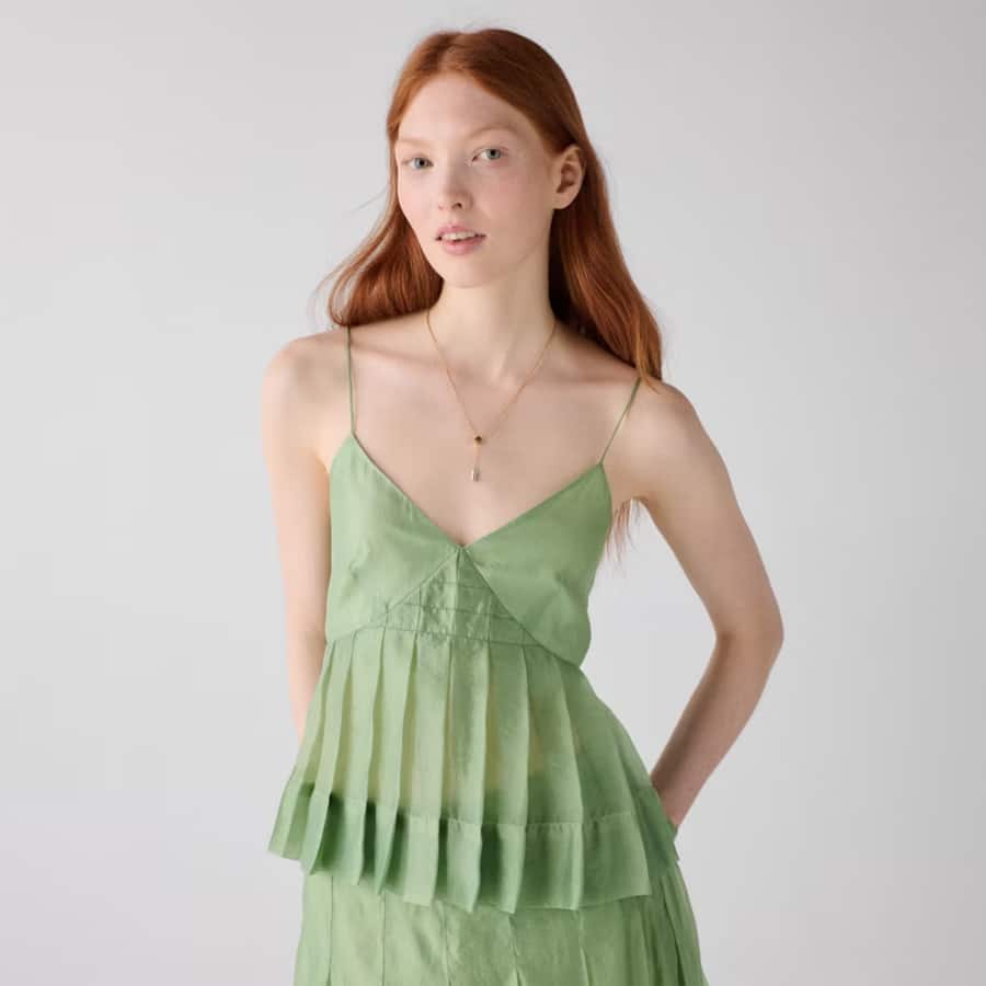 Crinkled Organza Cami