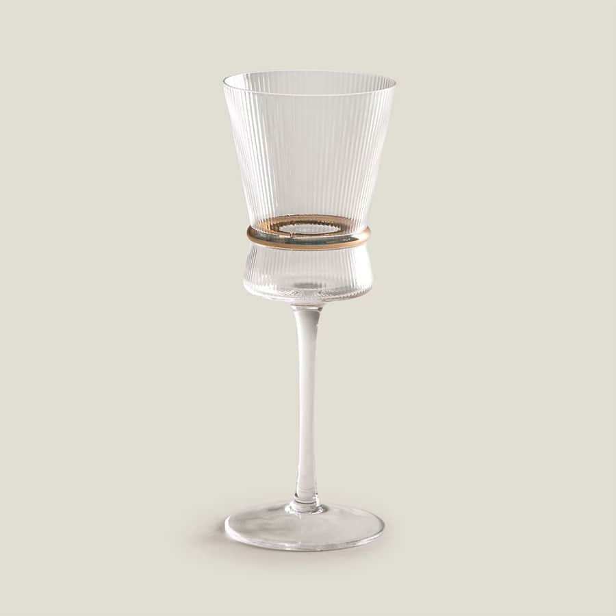 Grandeur Gold Gilded Wine Glass Set of 4