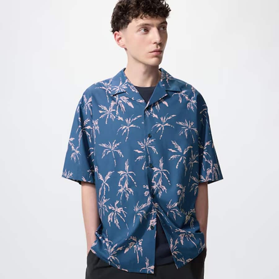 Modal Cotton Open Collar Short Sleeve