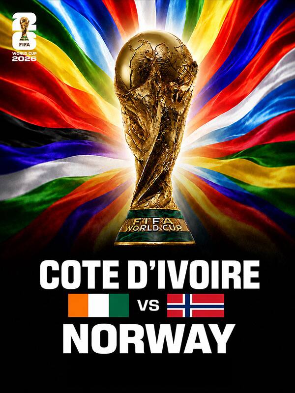 FIFA World Cup 2026: Cote D'Ivore vs Norway poster