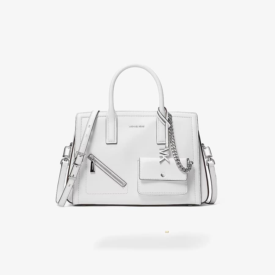 Laila Medium Leather Satchel with Card Case