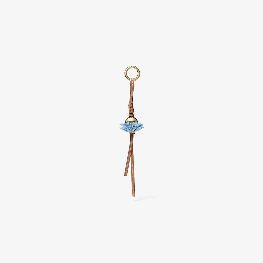 Leather Flower Bag Charm