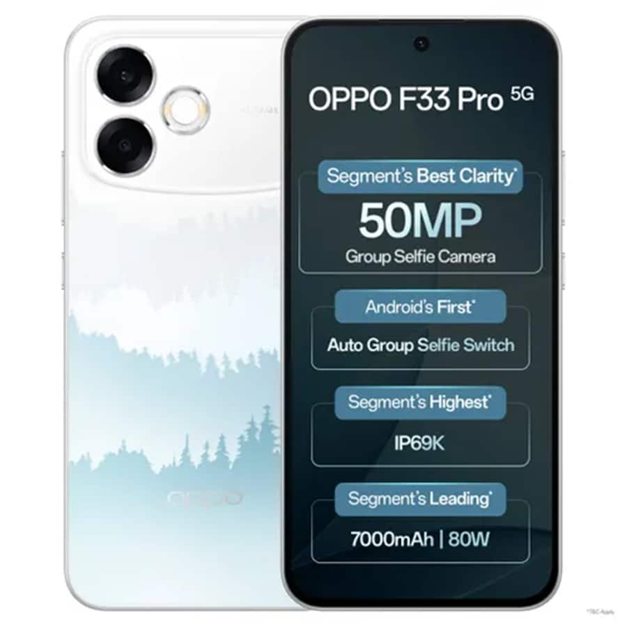 OPPO F33 Pro 5G (8GB RAM, 128GB Storage)