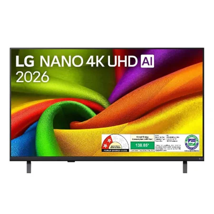 LG 108 cm (43 inch) NanoCell 4K Ultra HD Smart TV with Magic Remote _ Alpha 7 AI Processor 4K Gen9 _ HDR10 & HLG _ 60Hz Native Refresh Rate _ webOS Smart Platform _ AI Sound _ Slim Design _ 2 Years Panel Warranty (43NU885BPLA)