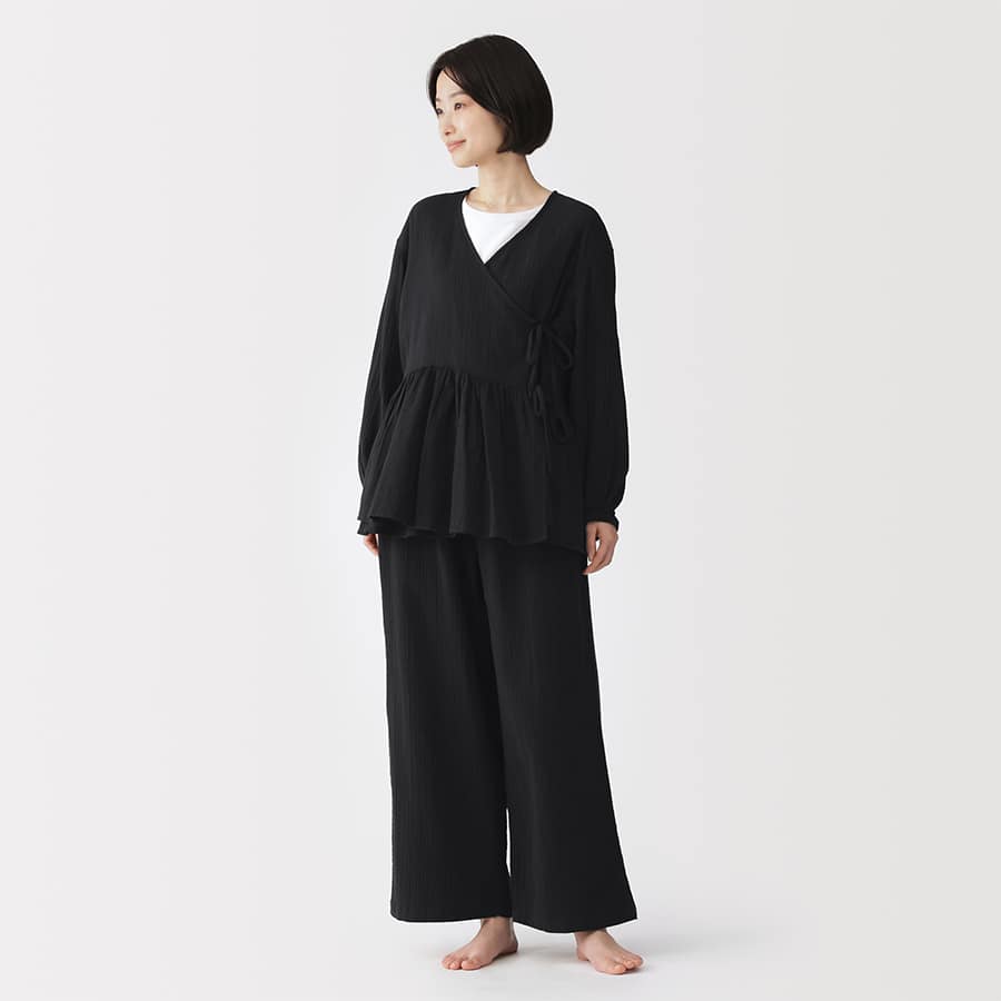 W's Crepe gauze long pants
