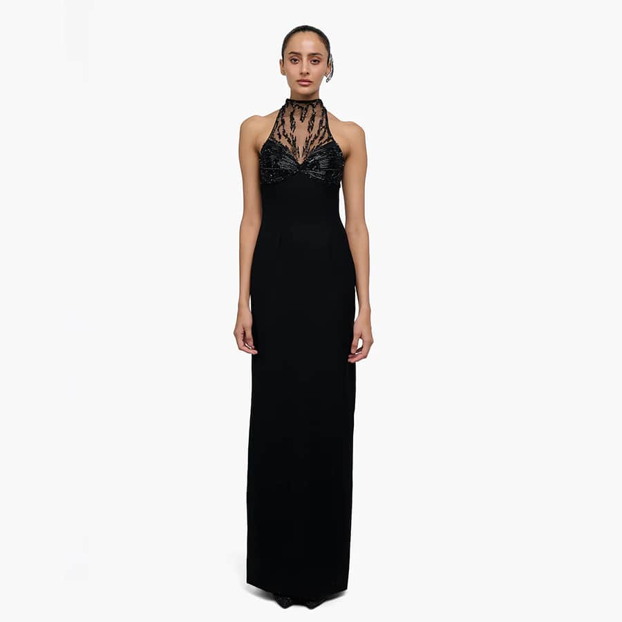 Obsidian Linear Gown