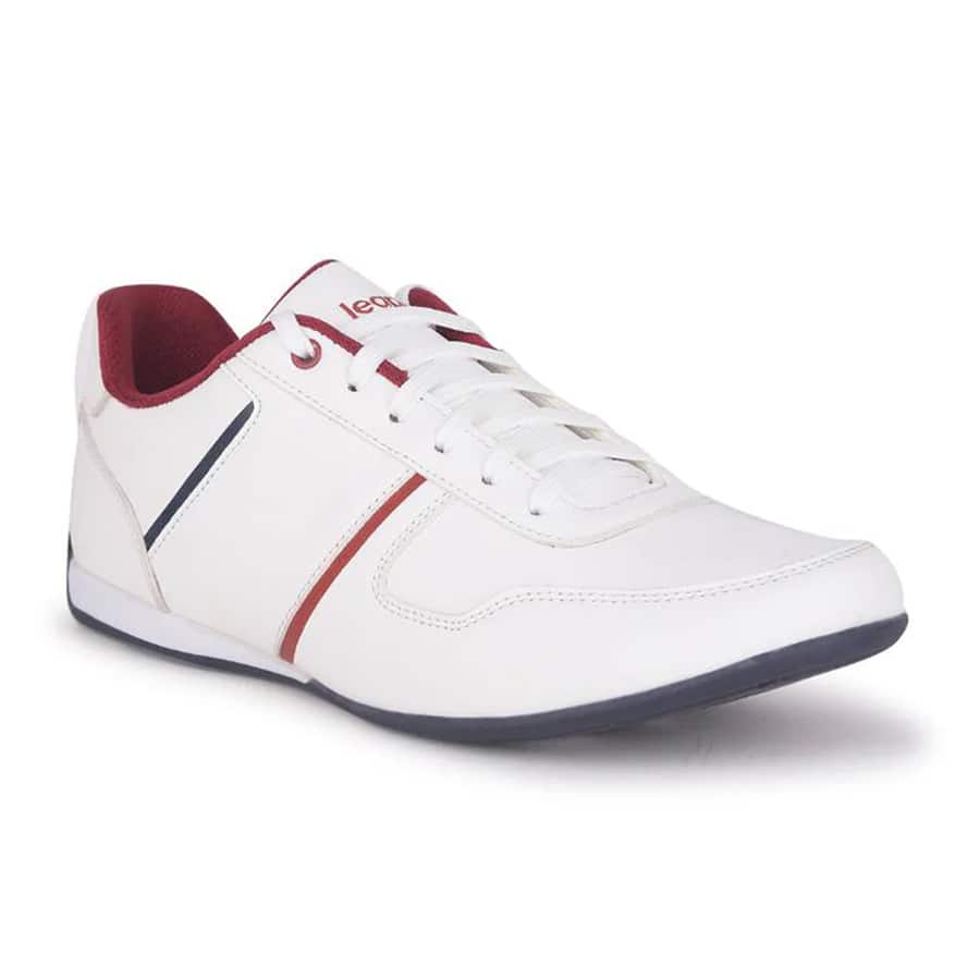 Leap7x Casual White Sneakers For Men TORONTO By Liberty