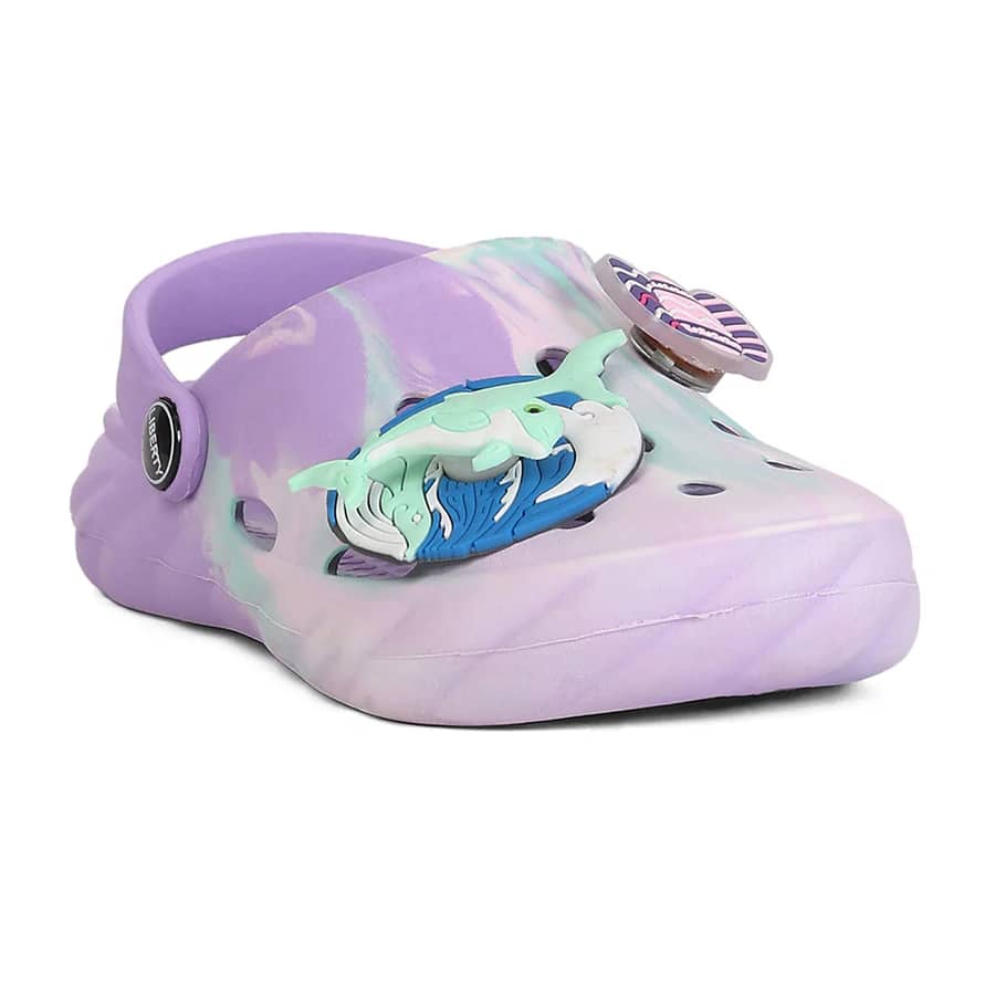 A-HA BEACHWALK6 Purple Casual Clogs Sandals for Kids by Liberty