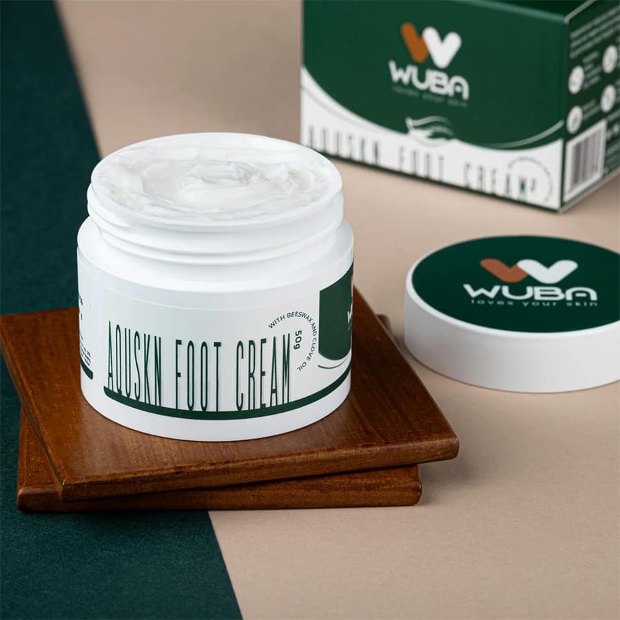 Aquskn Foot Cream for Dry & Cracked Heels with Beeswax and Clove oil - 50gm