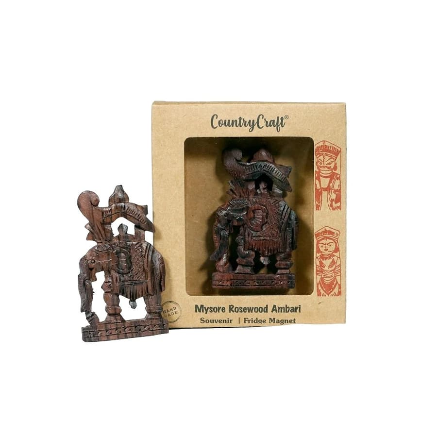 Country Craft Mysore Rosewood Ambari Fridge Magnet 10051