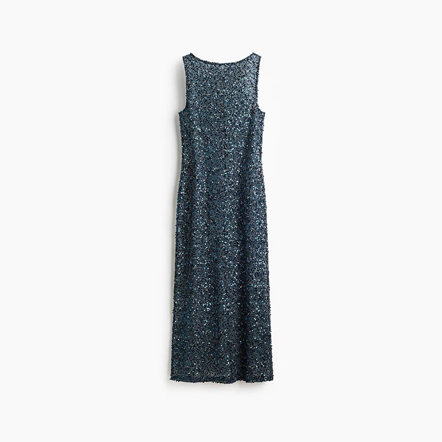 Sequined net dress