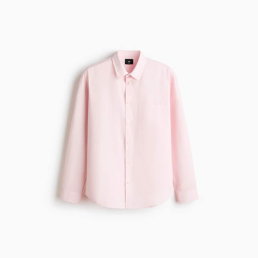 Relaxed Fit Linen-blend shirt