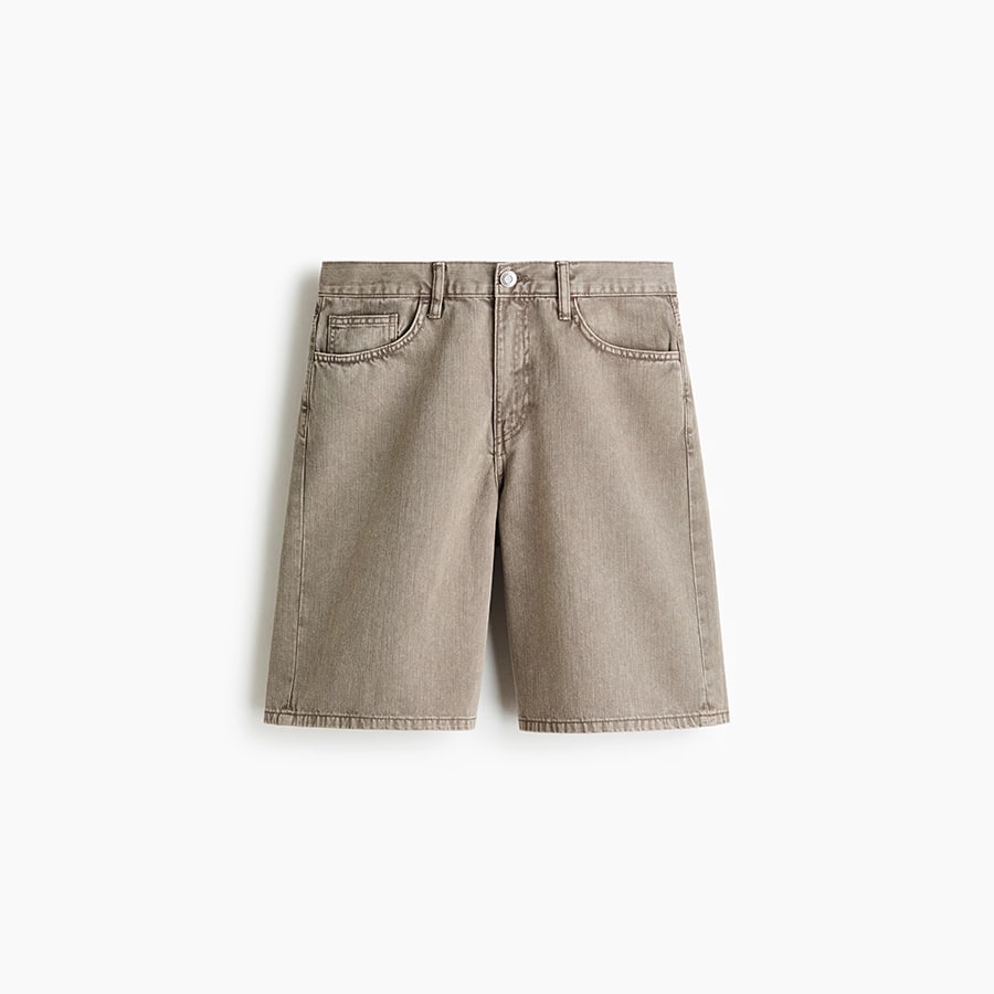 Relaxed denim shorts