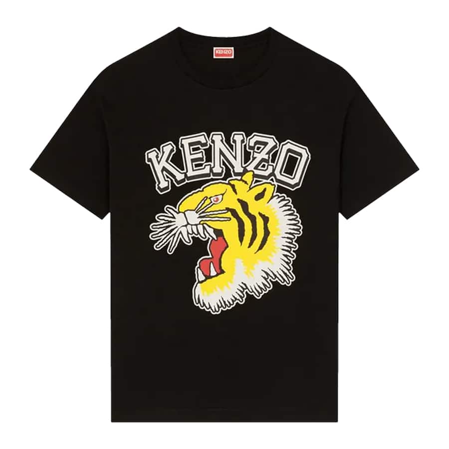 Kenzo Tiger Varsity Oversize T-Shirt Black