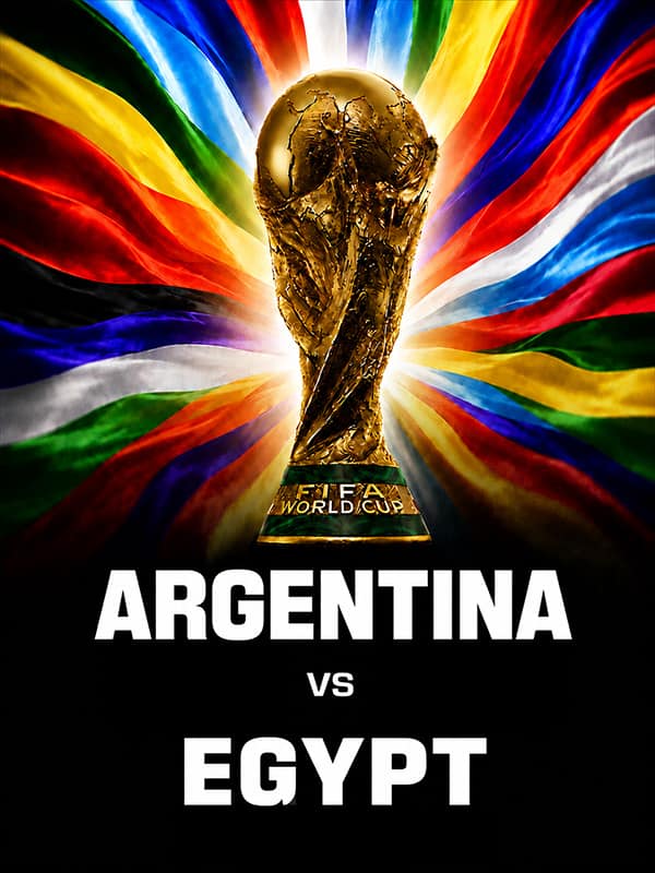 FIFA World Cup 2026: Argentina vs Egypt poster