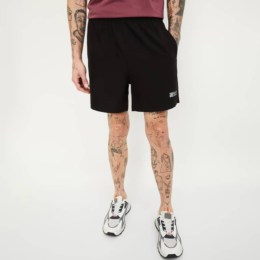 Men Solid Athleisure Shorts