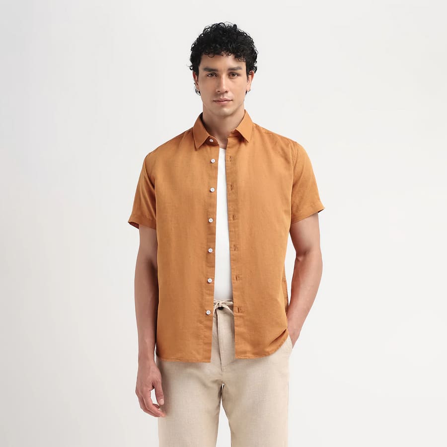 Linen Blend Casual Shirt
