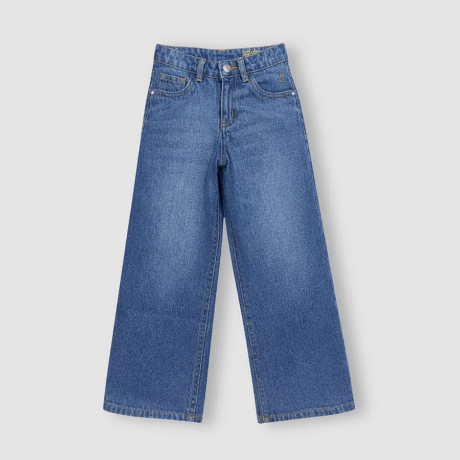 Girls Light Blue Denim Woven JEANS