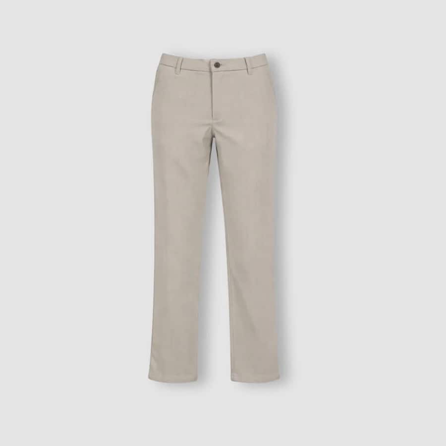 Boys Beige Cotton Woven Trouser