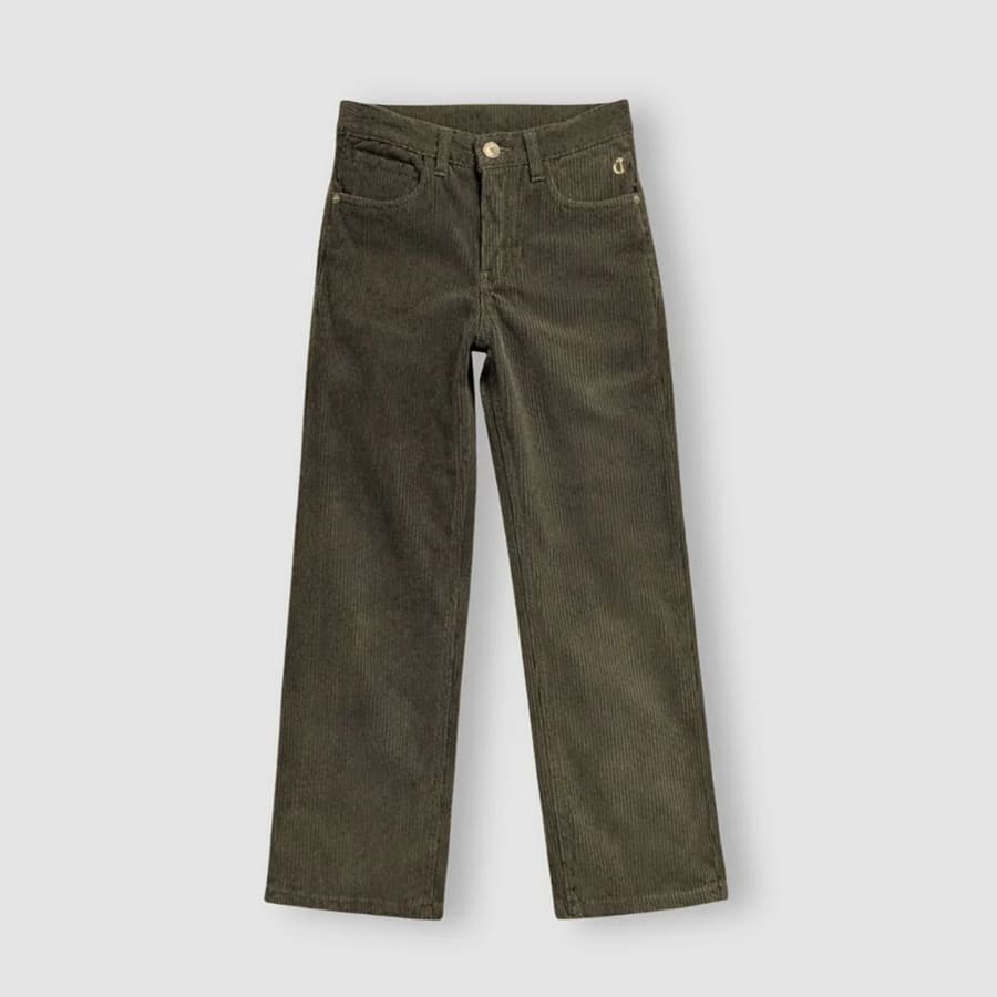 Boys Brown Cotton Woven Trouser