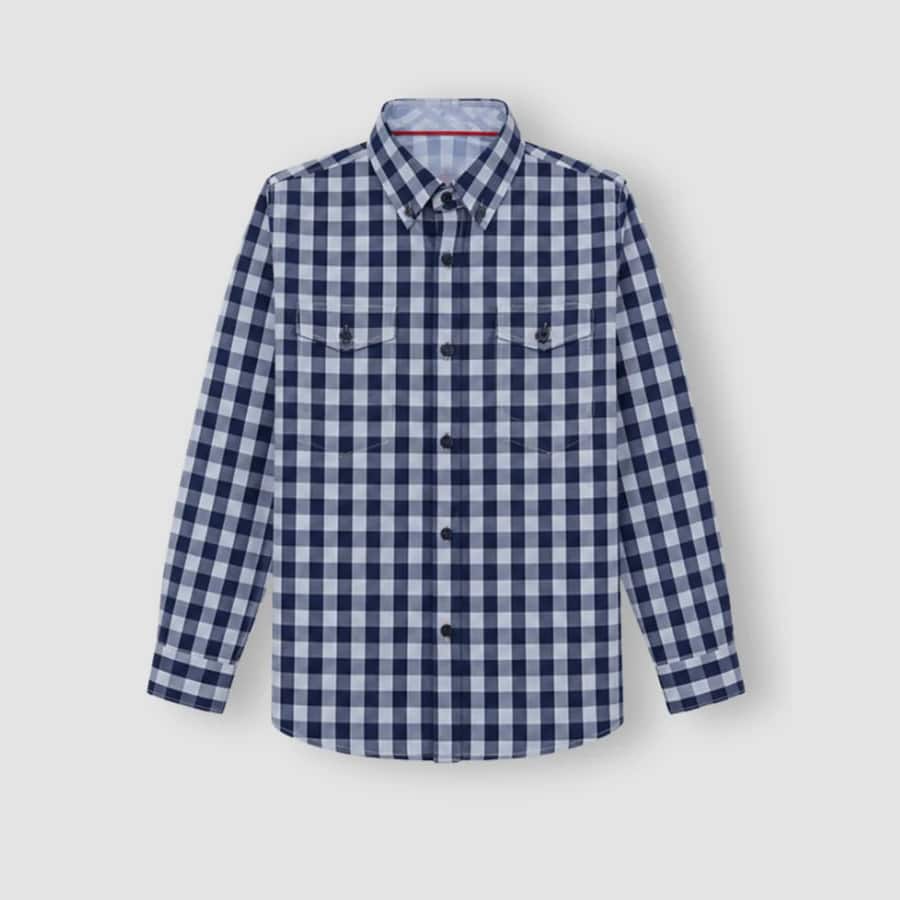 Gini and Jony Boys Checked Cotton Full Sleeve Shirt