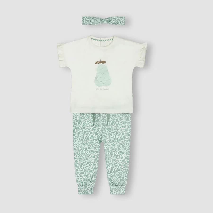 Girls Cotton Printed 3-Piece Set