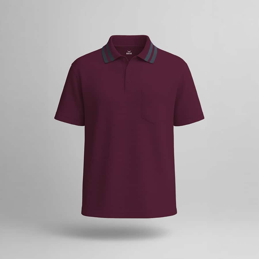 Striped Collar Polo T-Shirt