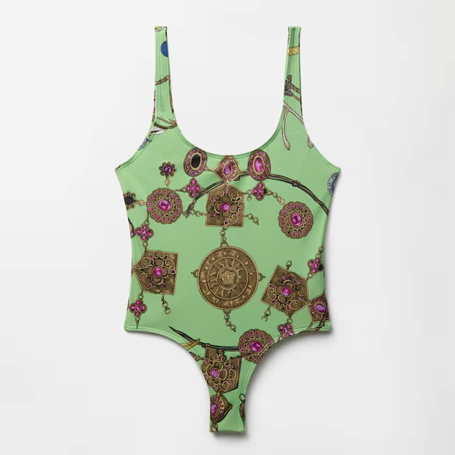 Printed One-Piece Swimsuit