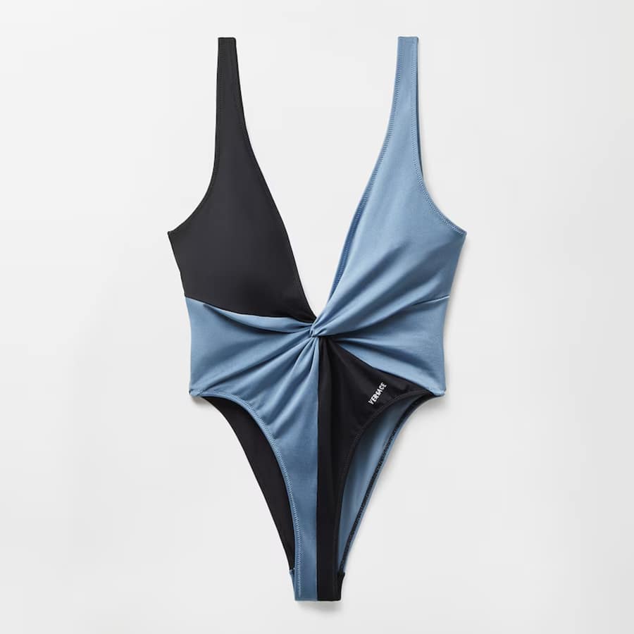 Embroidered-Logo One-Piece Swimsuit