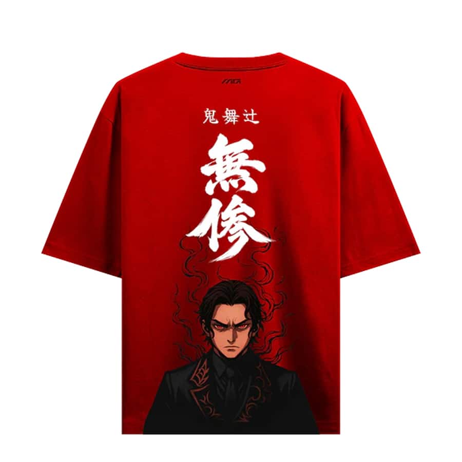 Myugen Kibutsuji Michael Oversized T-Shirt Red