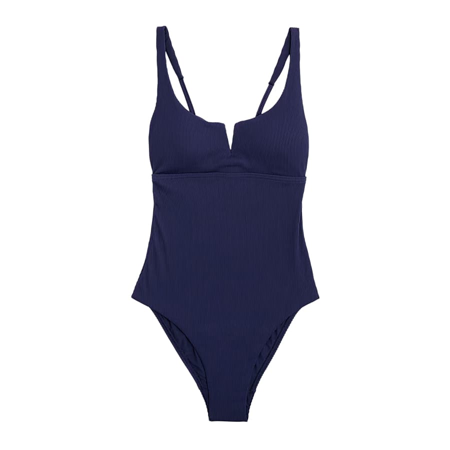 Tummy Control Textured Swimsuit