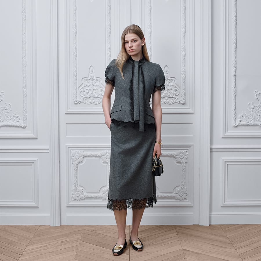Mid-Length Straight Skirt