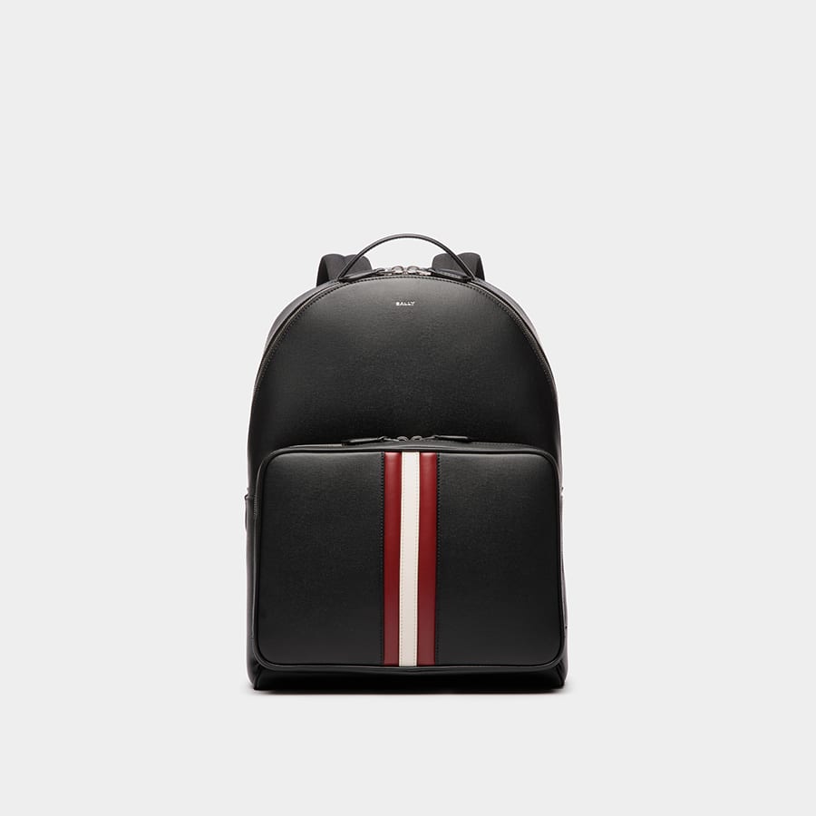 Mythos Backpack In Black Recycled Leather