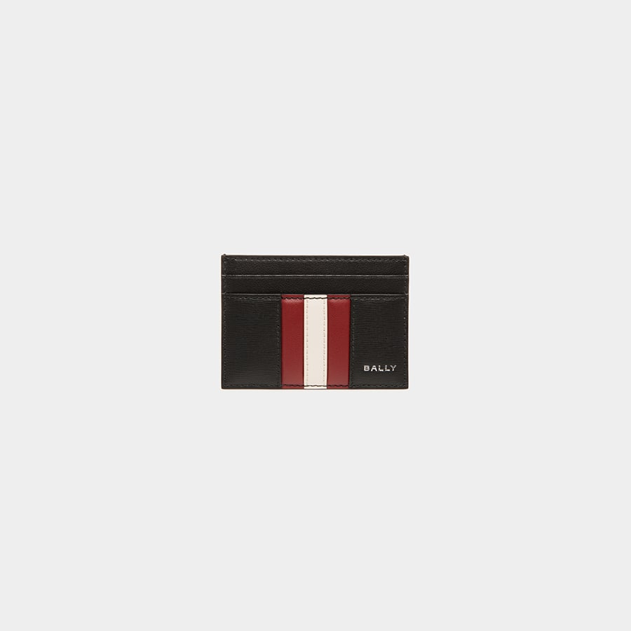 Mythos Card Holder in Black Recycled Leather