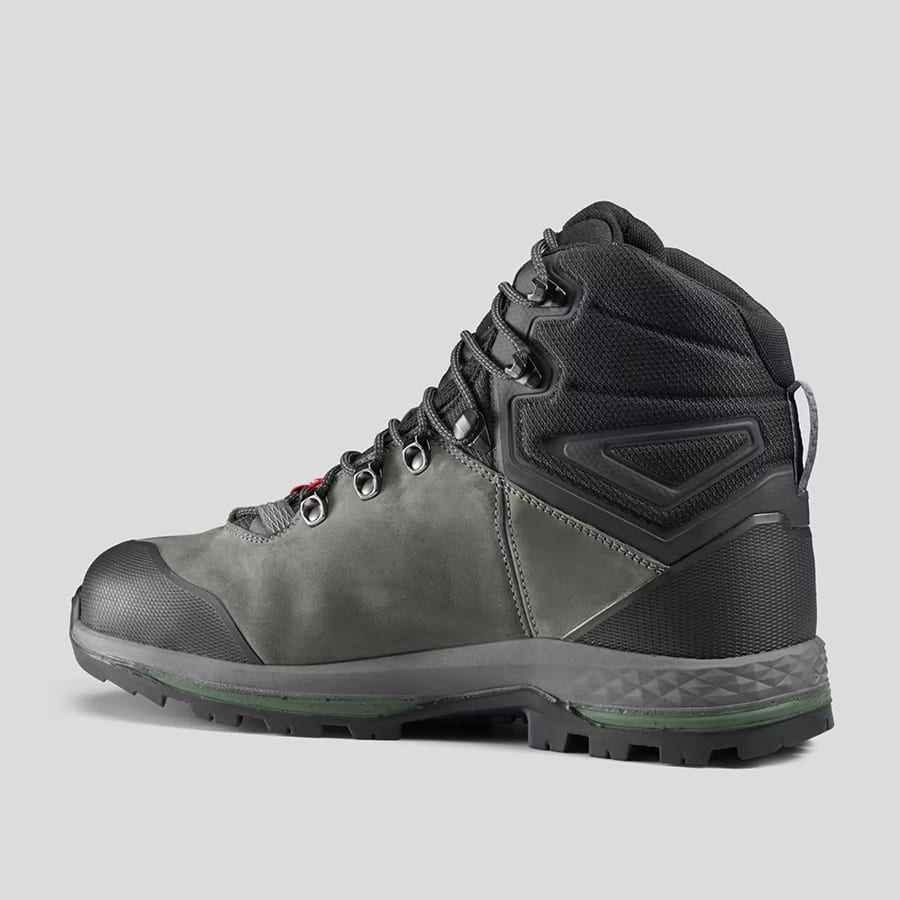 Men Waterproof Trekking Shoes High Ankle with CONTACT® Grip Khaki - MT100