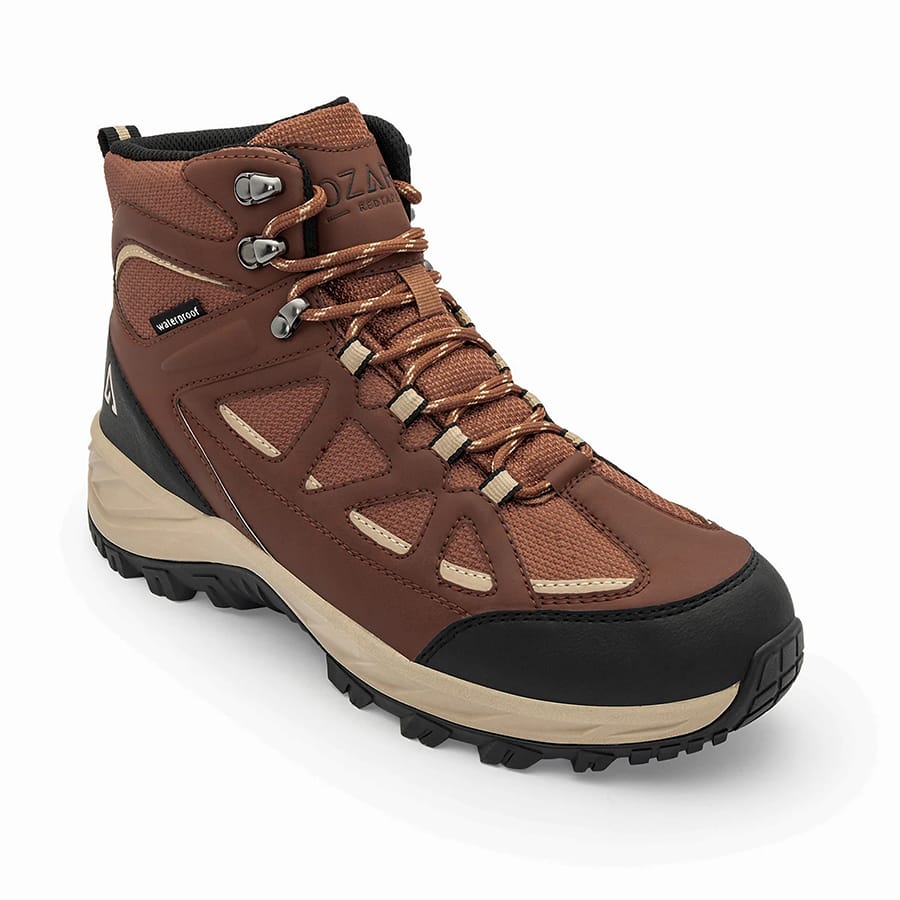 Brown Trekking Shoes for Men | High-Top Outdoor