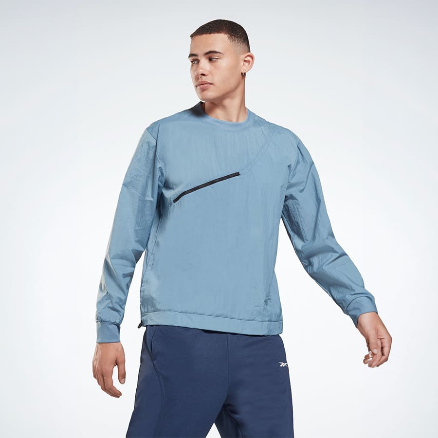 Mens Reebok Training Ts Roadtrip Pullover Sweatshirt