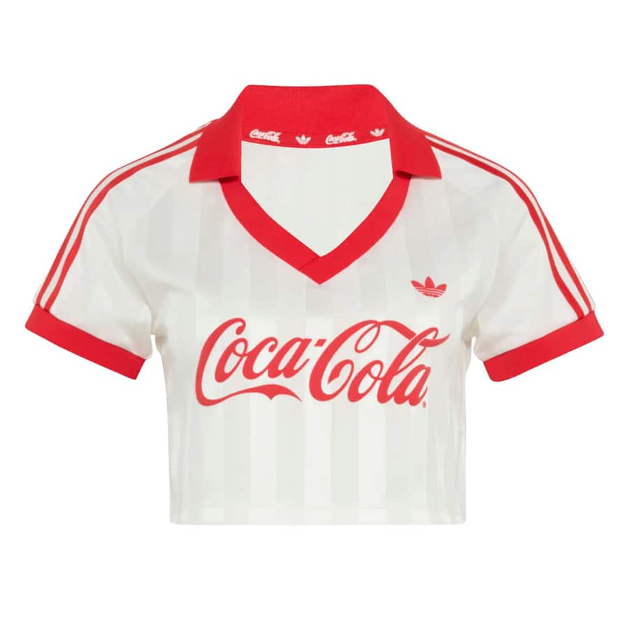 + COCA-COLA CROPPED JERSEY 'Core White'