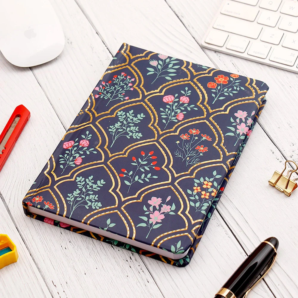 Midnight Mehrab Ruled Cushioned Diary