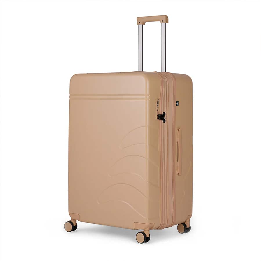 Flowe | Beige | Large Hard Luggage