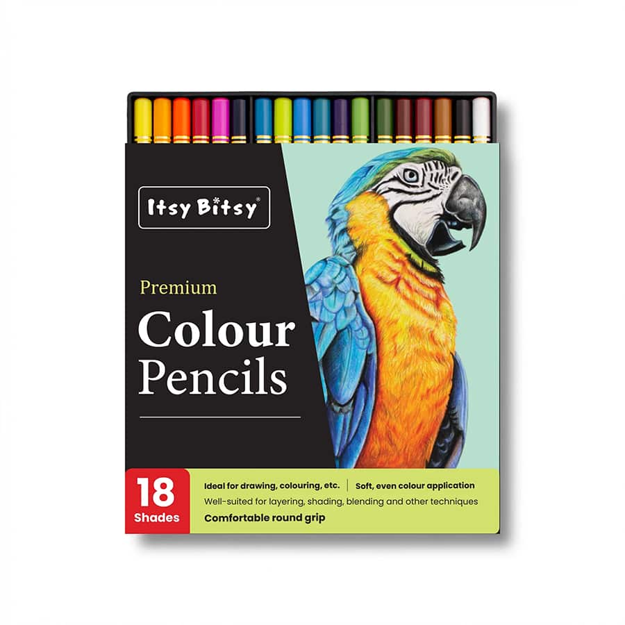 Premium Artist Colour Pencils - Pack of 18 Colours 1Box