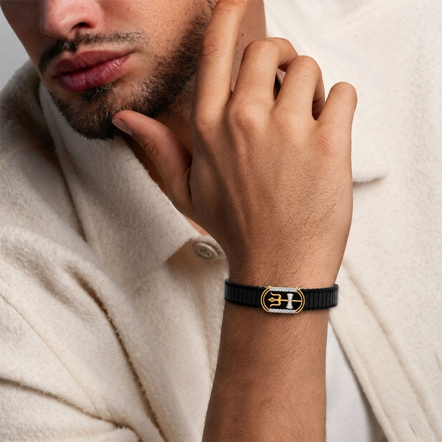 Iconic Shiva Diamond Men's Bracelet