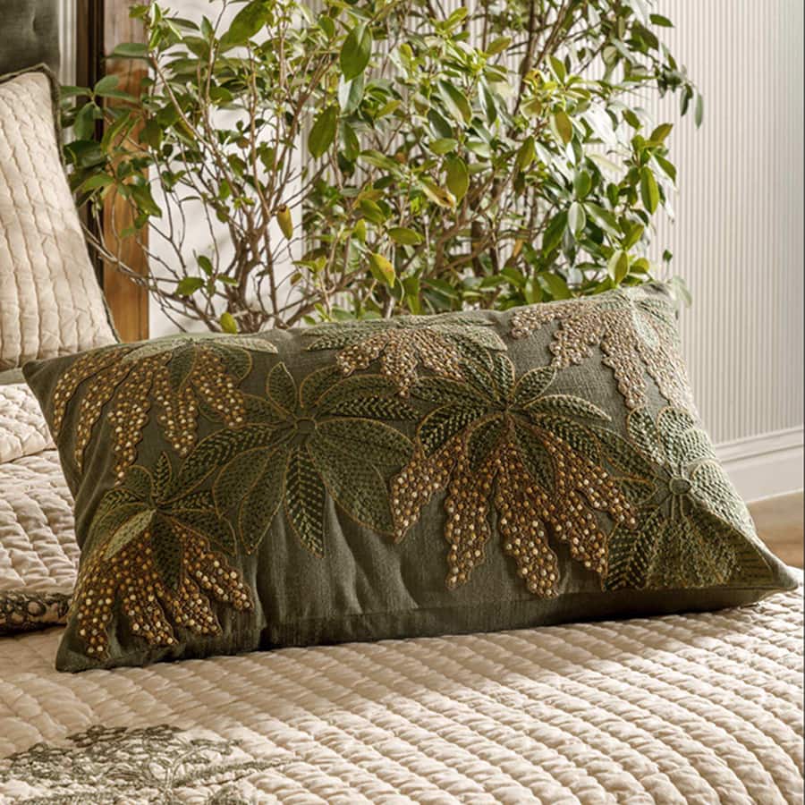 Lumbar Forest Bloom Green