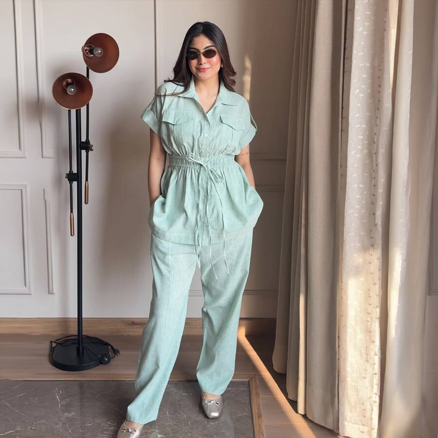 Pistachio Cotton Co-ord Set