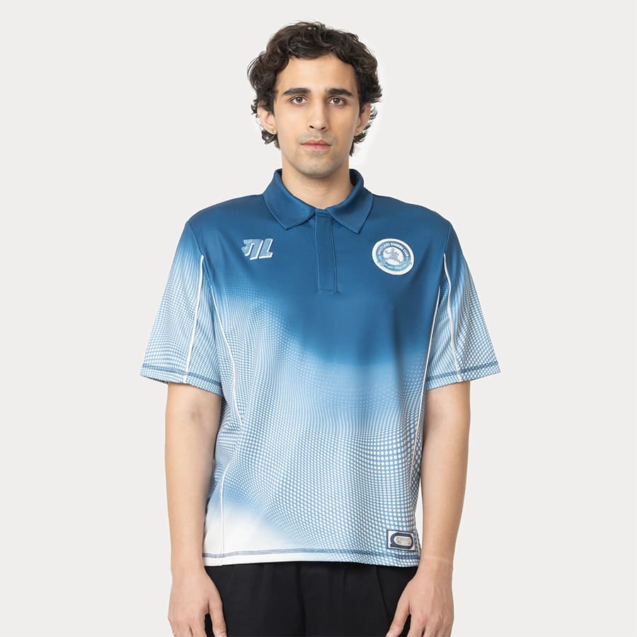Gully 17 Jersey - Udaan Blue (Polo Neck)
