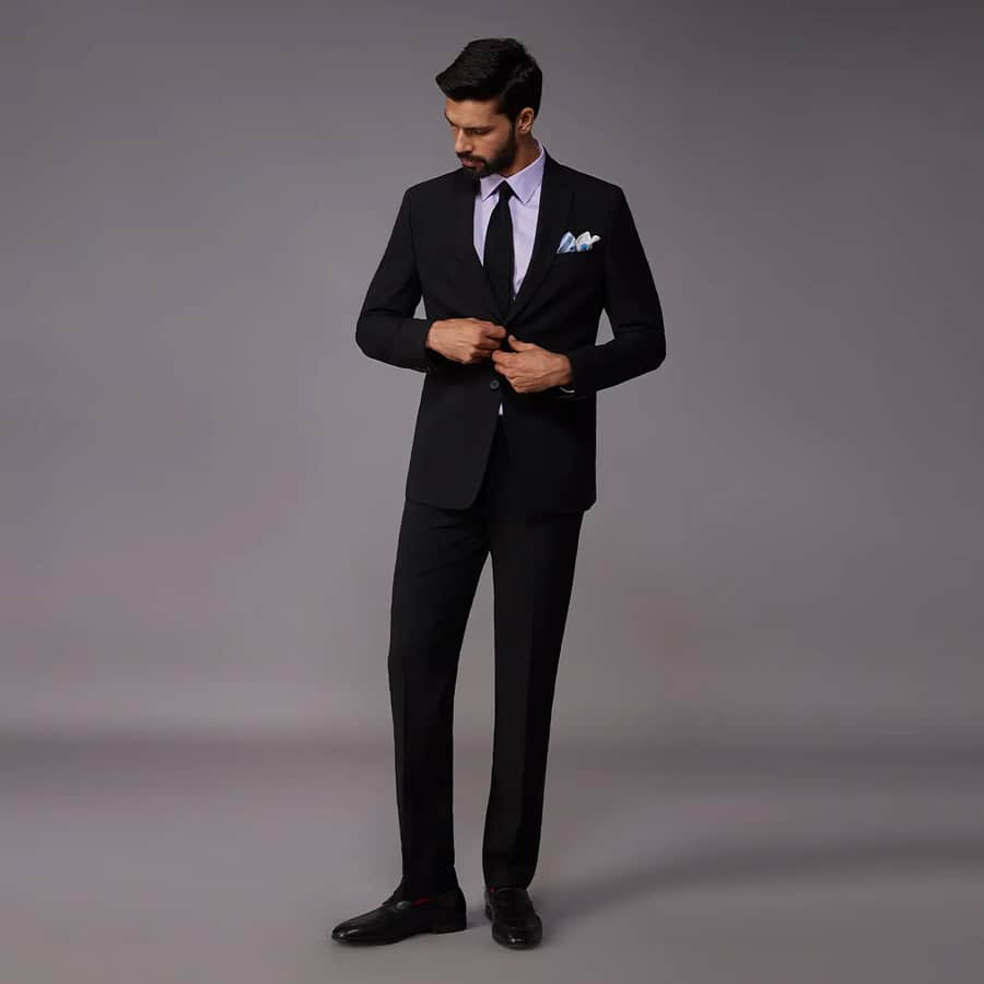 The Flux 4-Way Stretch Suit - Black