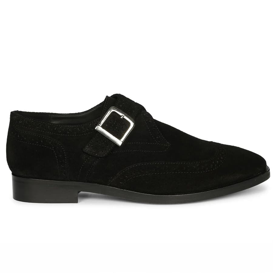 Mathis Black Suede Leather Shoes