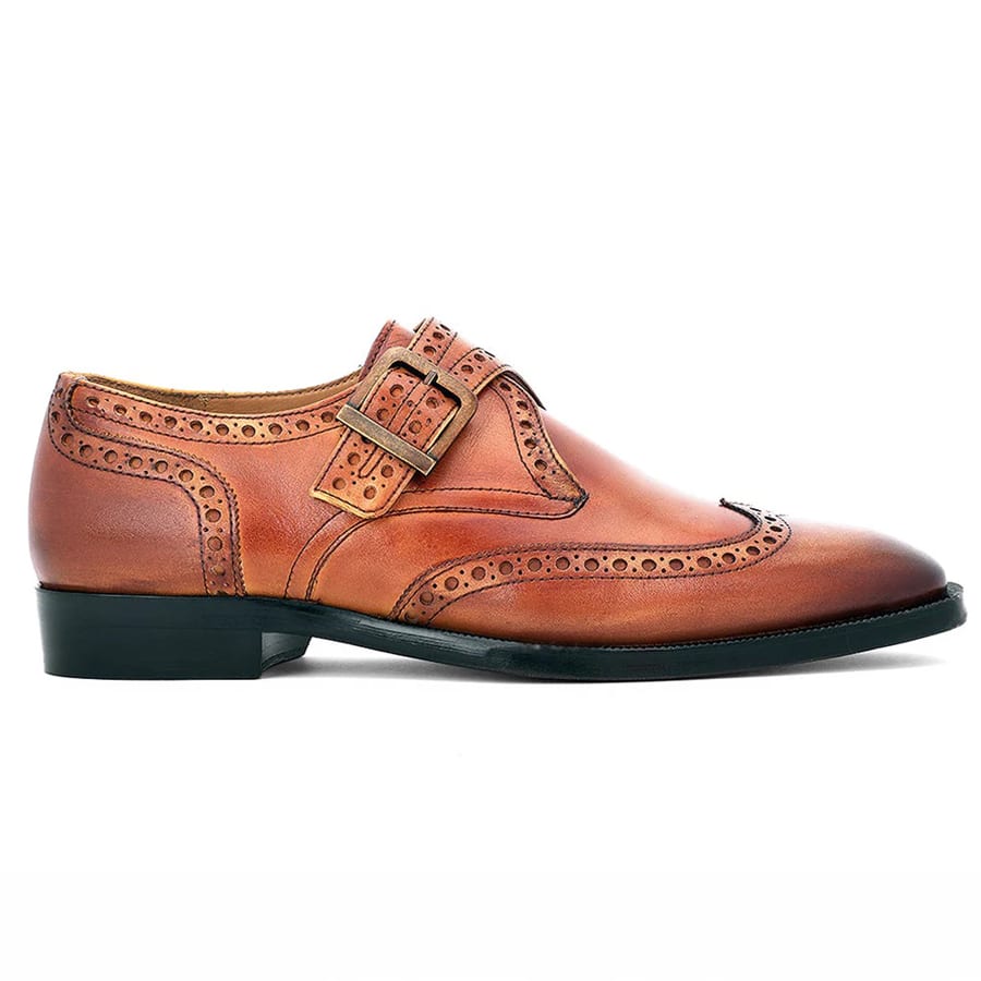 Gerardo Tan Leather Single Monk Brogue