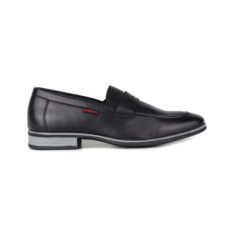 Red Chief Black Formal Loafer shoes for Men