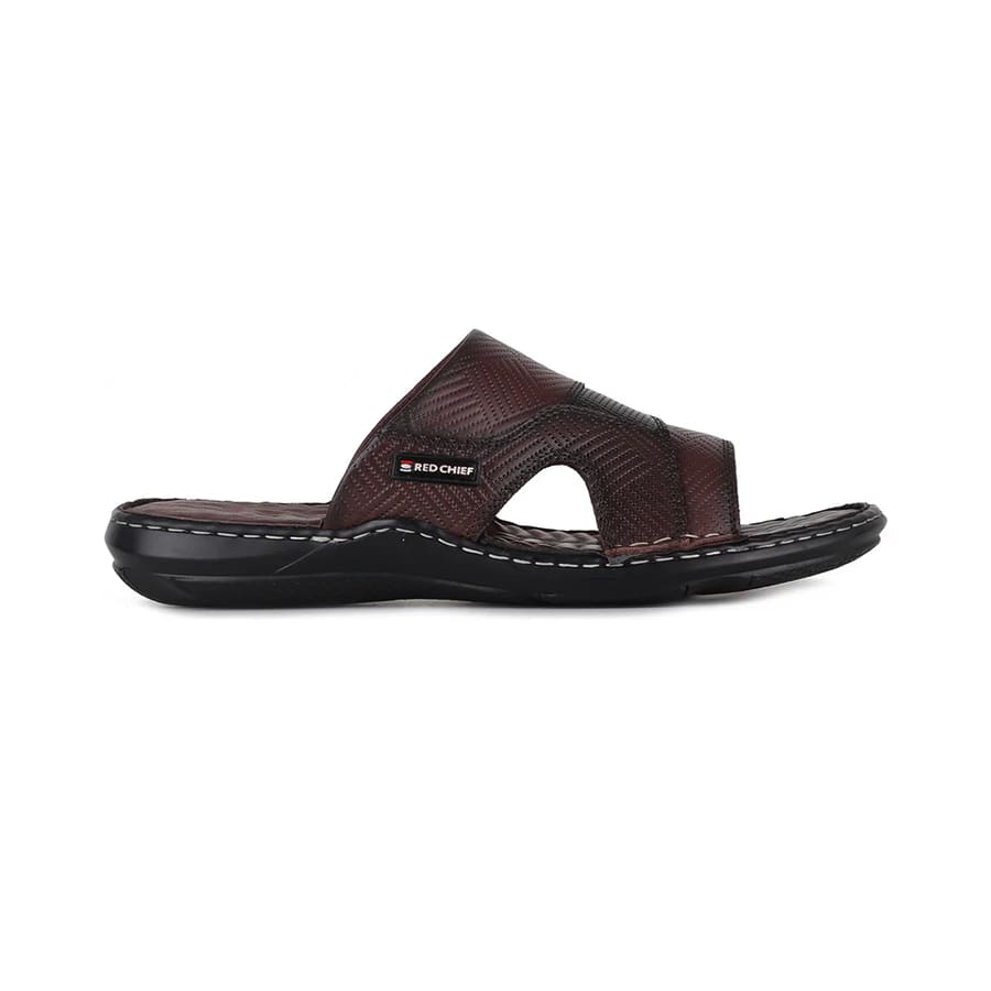 Red Chief Brown Slipper for Men